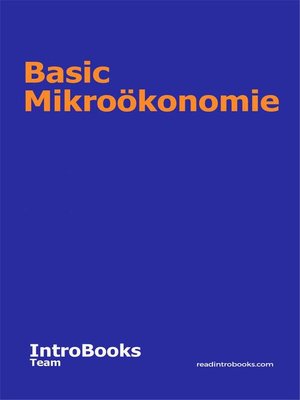 cover image of Basic Mikroökonomie